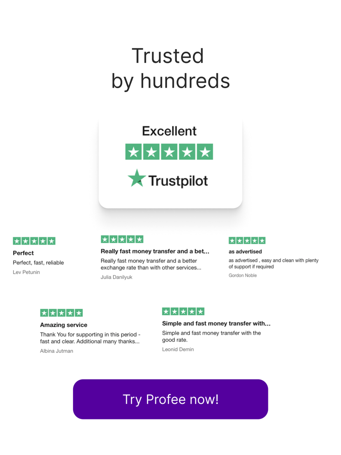 Profee money transfers online