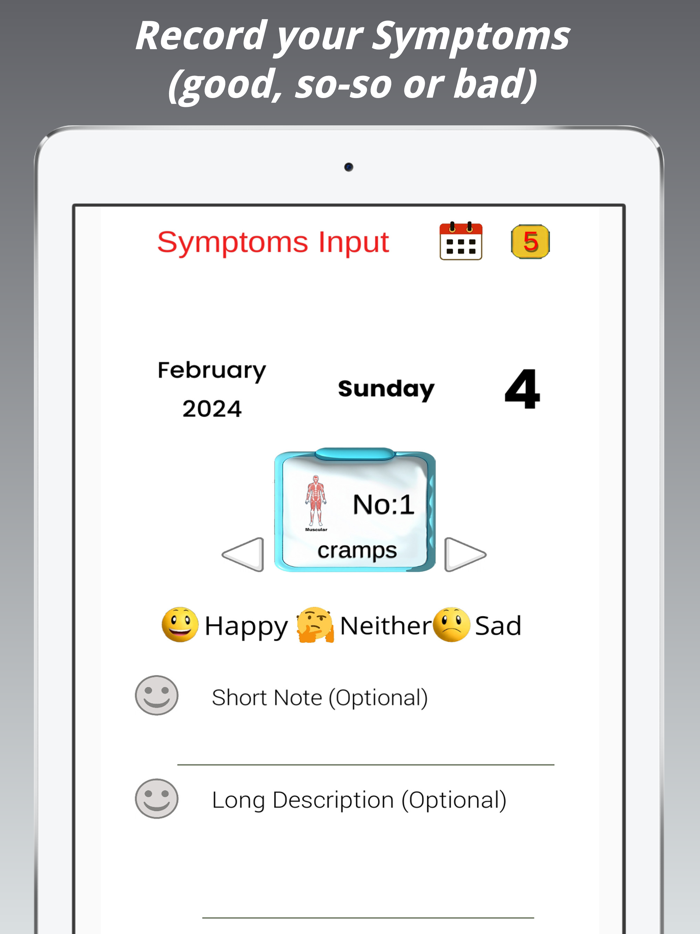 Symptoms  Activities Tracker
