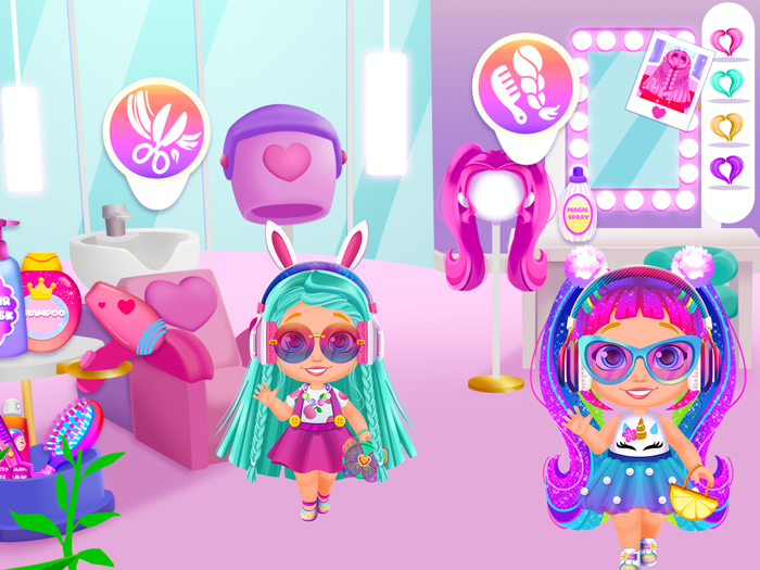 Hair Salon and Dress Up Girl