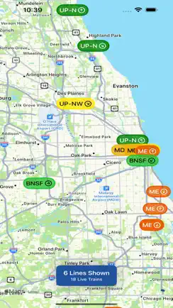 Live Metra Map: GPS Tracker iPhone image 1