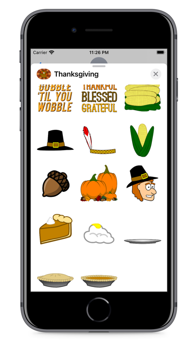 Screenshot #3 pour Thanksgiving Fun Stickers