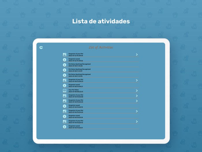 WhatsPet App Câmera para Cães