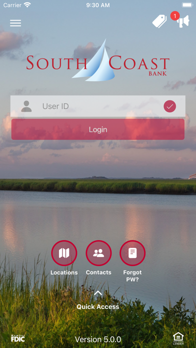 South Coast Bank & Trust Screenshot