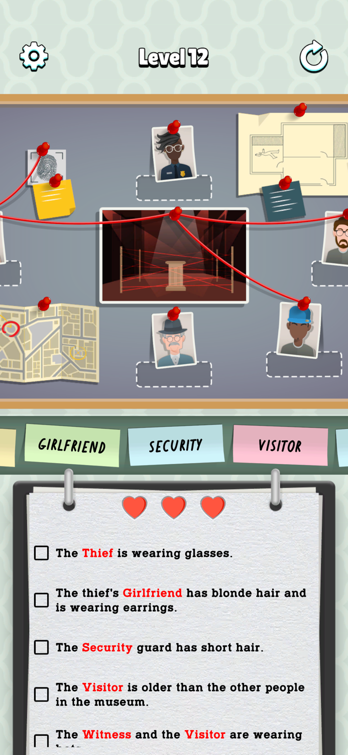 Criminal Case Logic Puzzle