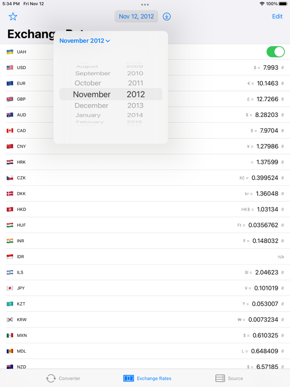 Screenshot #6 pour Hryvnia — NBU Exchange Rates