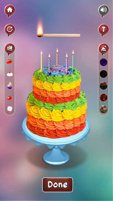 DIY Birthday Cake Making Game Screenshot
