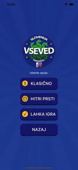 Game screenshot VSEVED Slovenija apk