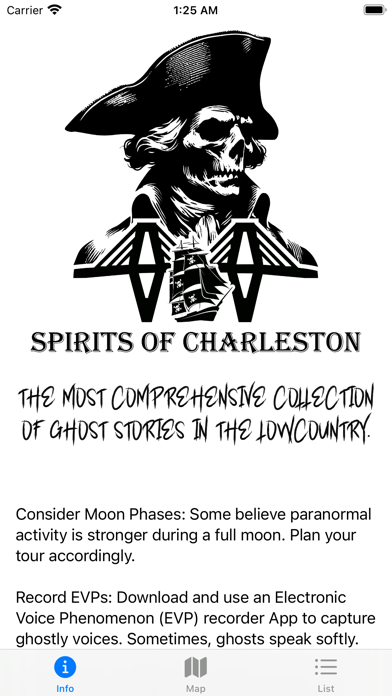Spirits of Charleston iPhone screenshot 5 - Travel app