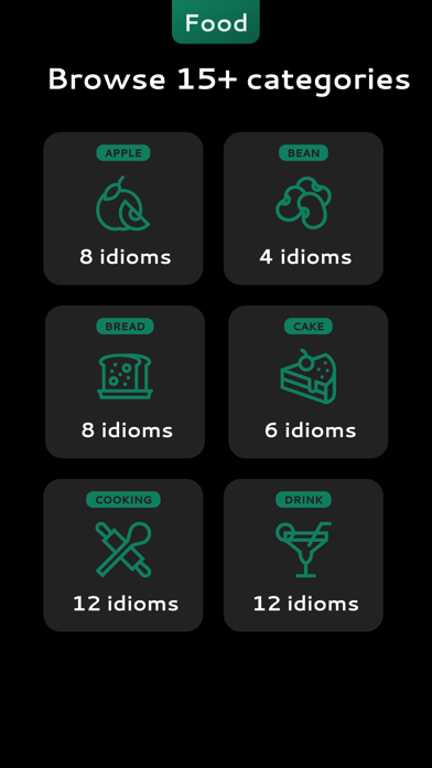 English Food Idioms Screenshot