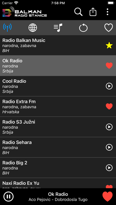 Screenshot #1 pour Balkan Radio Stanice