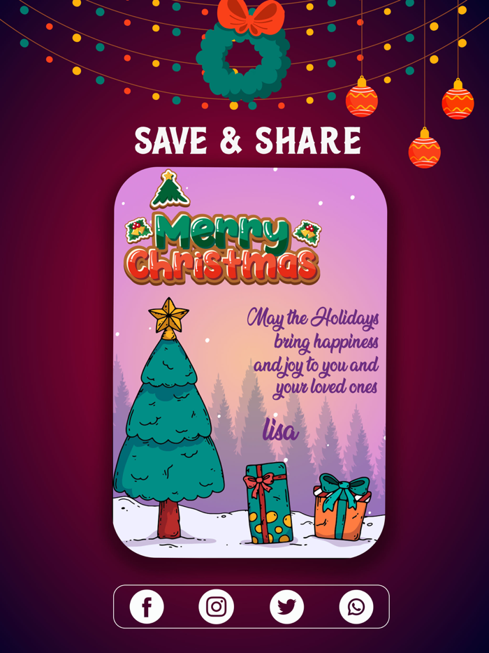 Christmas Greeting Card Frame