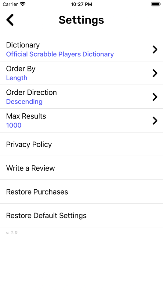 #4. Word Solver+ (iOS) By: Colin Keith