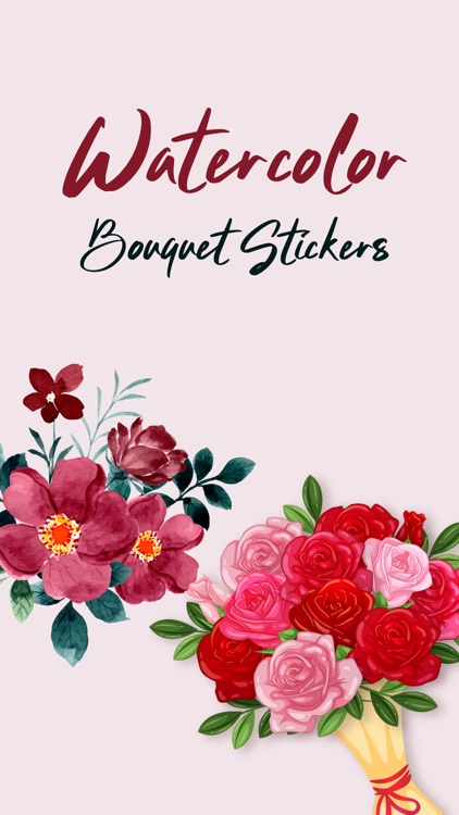Watercolor Bouquets Stickers