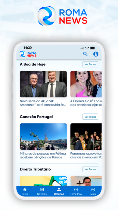 Roma News Portal Screenshot