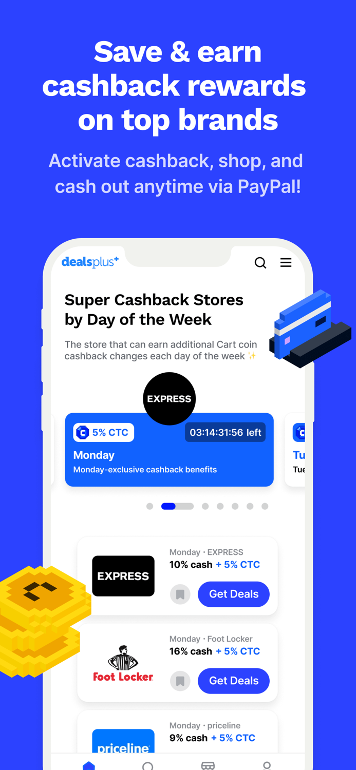 Deals Cashback and Free Coupons