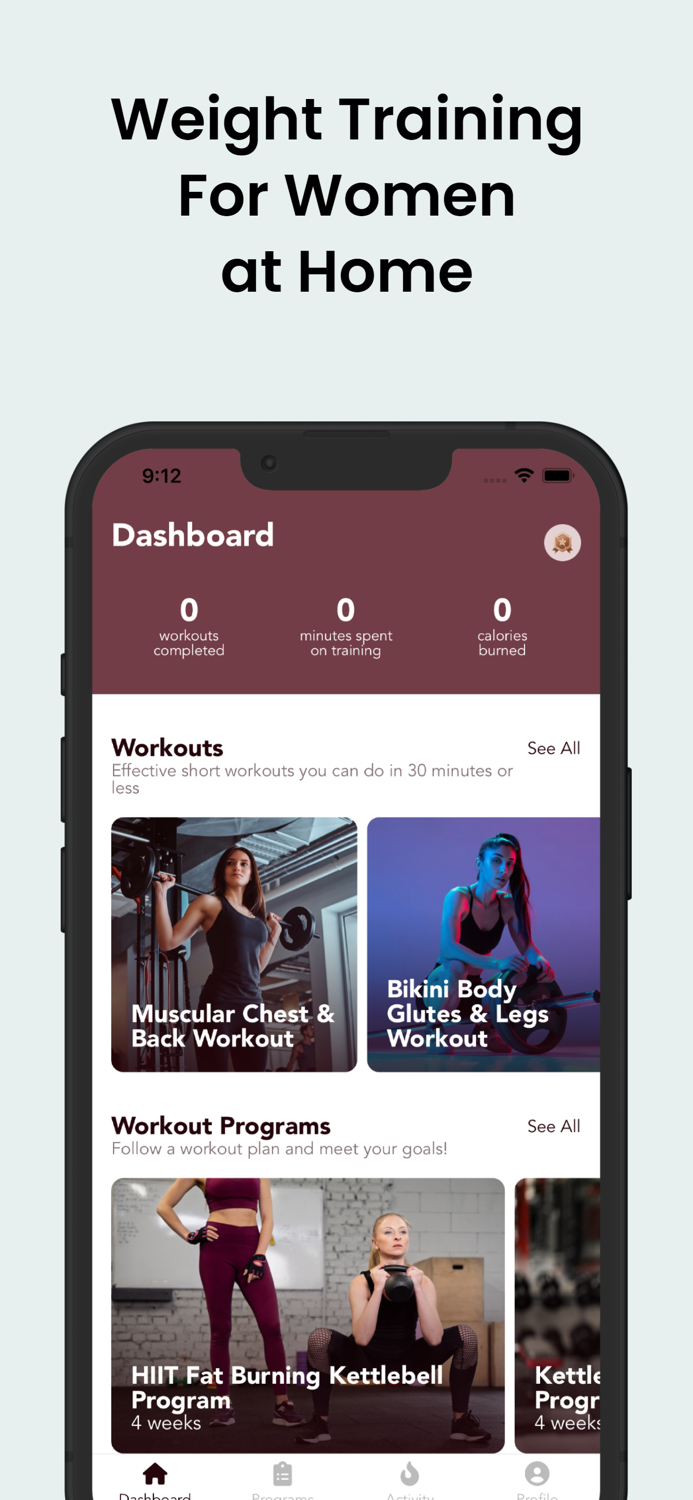 Womens Weight Training Plan