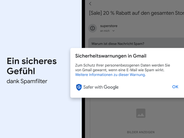 ‎Gmail – E-Mail von Google Screenshot