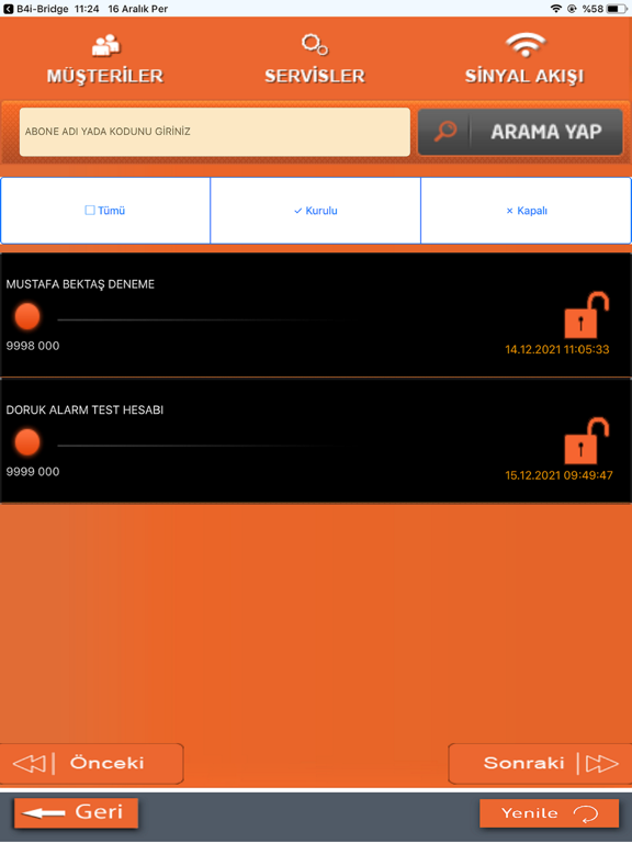 Screenshot #5 pour Doruk Alarm Sinyal Takibi