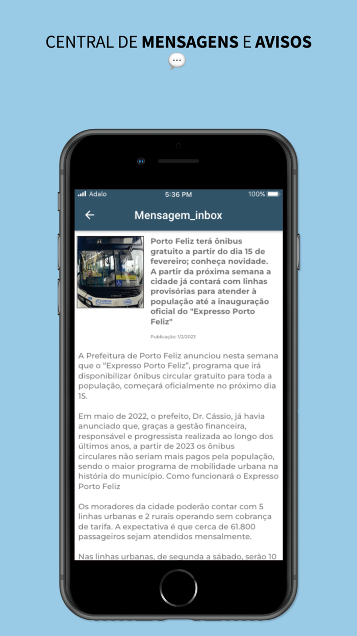 App Expresso Porto Feliz