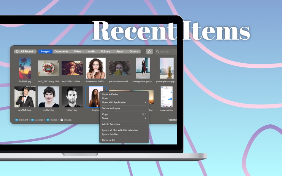 #2. Recent Items (macOS) di: Wise Tech Labs Private Limited
