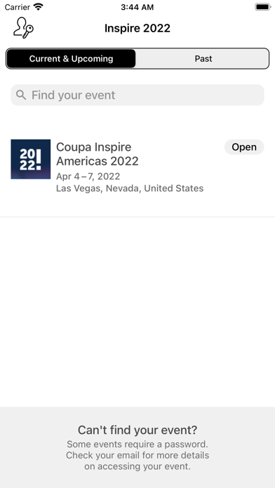 Coupa Inspire 2022 Screenshot