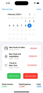 Expense tracker, Money tracker screenshot #2 for iPhone