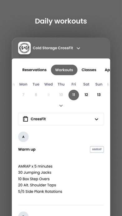 Cold Storage CrossFit Screenshot