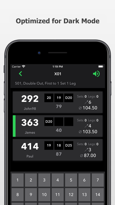 Darts Scorer App Score Counter iPhone screenshot 6