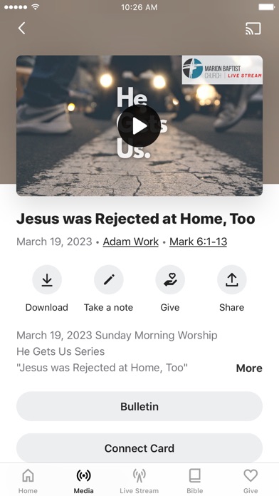 Marion Baptist Church SC Screenshot