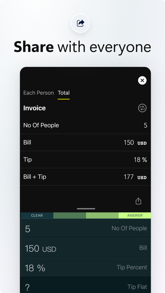#4. Tip Calculator (iOS) 由: xNeat.com
