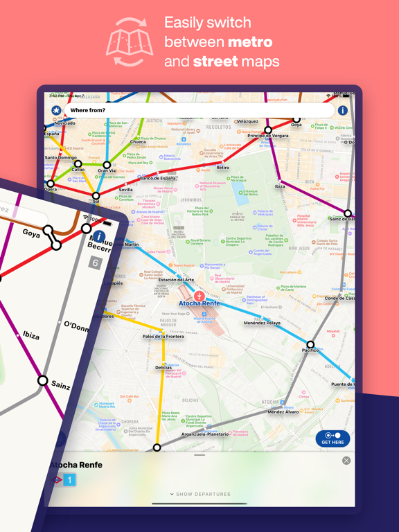 Screenshot #5 pour Madrid Metro - Map and Routes