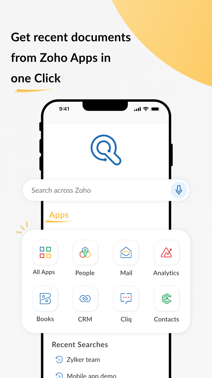 Search across Zoho- Zia Search