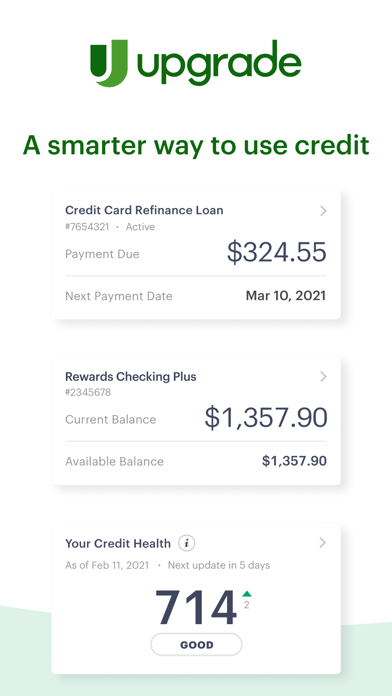 Upgrade - Mobile Banking Screenshot