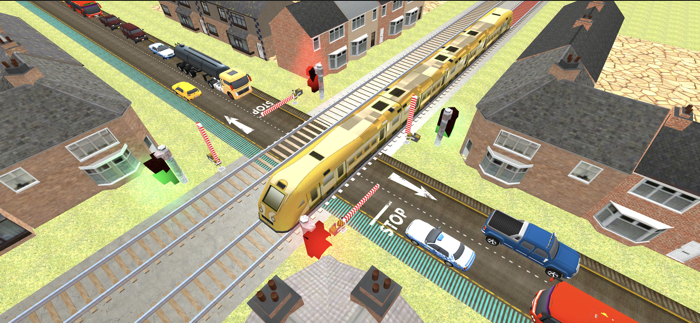 High Speed Rail Road Crossing