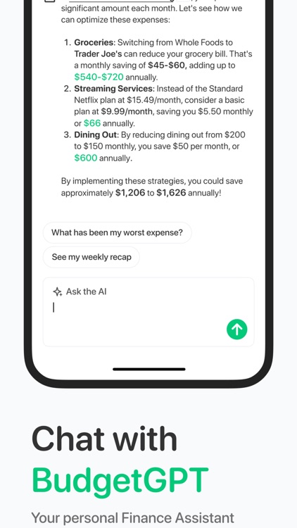 Spend: AI Budget Tracker