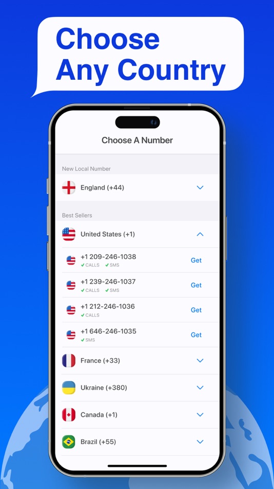 #2. Second Phone Number, Text, SMS (iOS) 由: Ivan Marzan