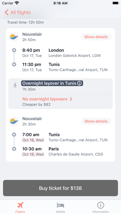 Cheap Flights Tickets Online Screenshot