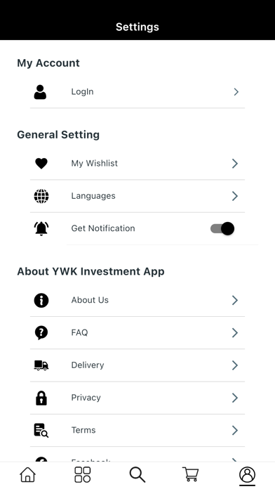 YWK Investment Screenshot