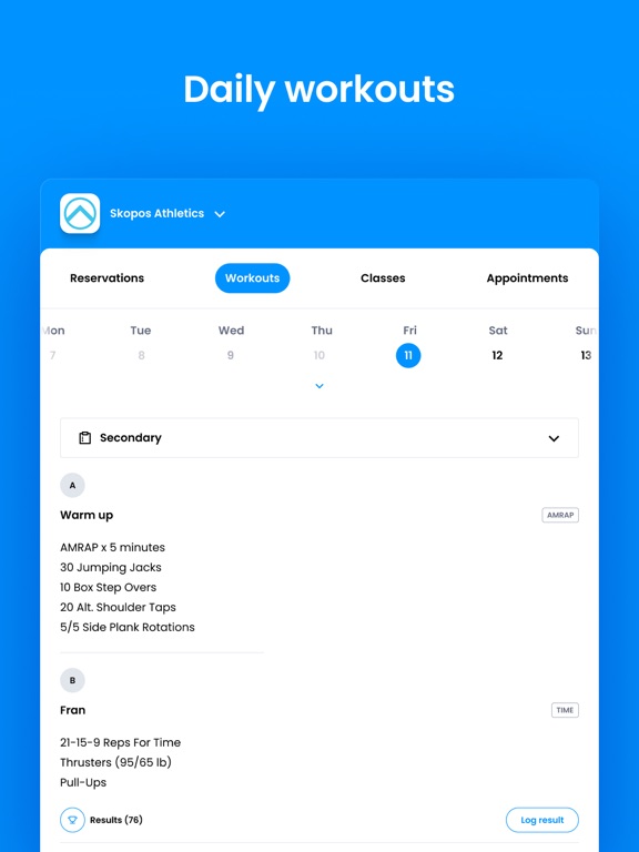 Skopos Athletics iPad screenshot 4 - Health & Fitness app