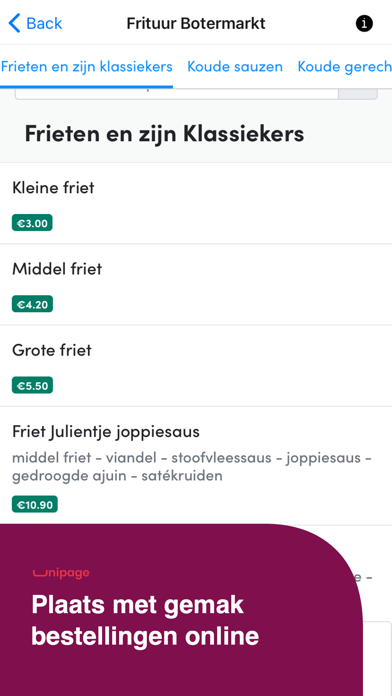 Frituur Botermarkt Screenshot