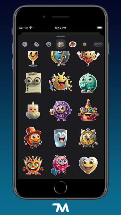 Screenshot #3 pour Welcome New Year Stickers