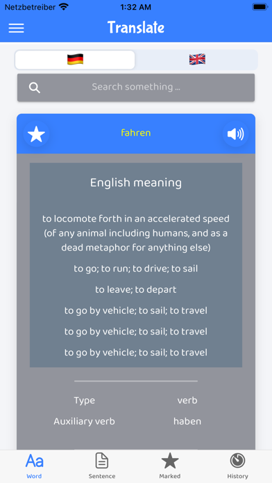 German English (Words Master) Screenshot