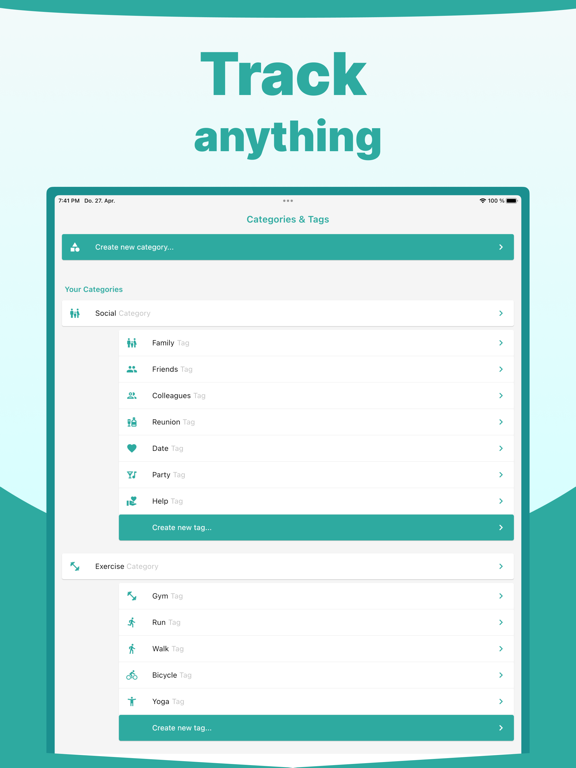 Happy Mood Journal iPad screenshot 6 - Lifestyle app