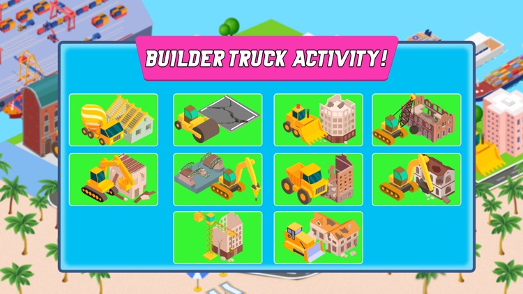 Funny Construction Trucks Game screenshot-5