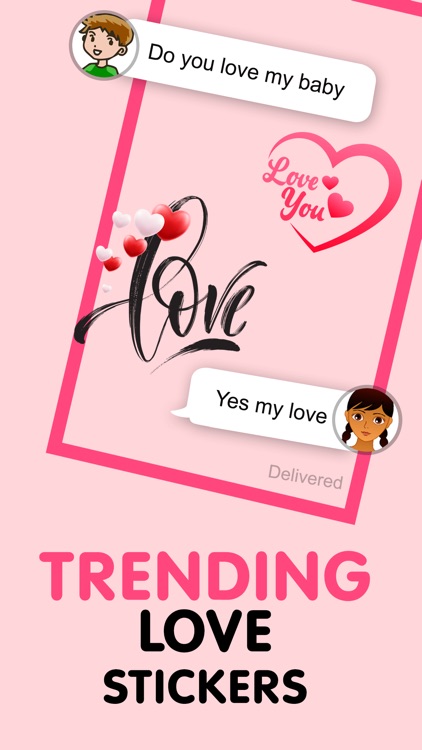 Love in Air Stickers