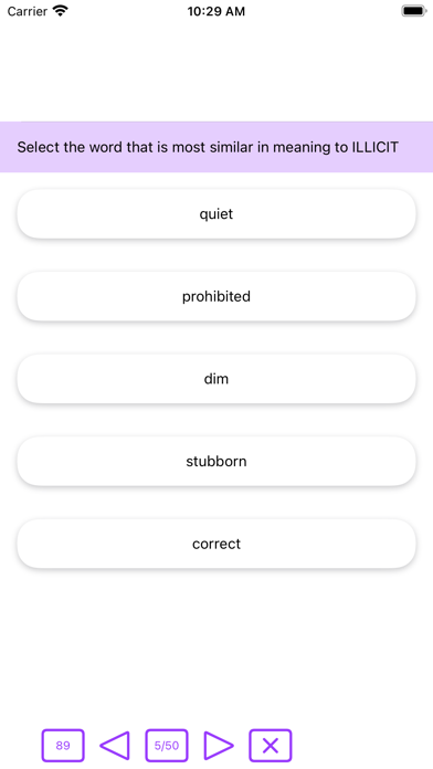 11+ Vocabulary Builder Screenshot