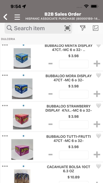 Hispanic Productos Screenshot