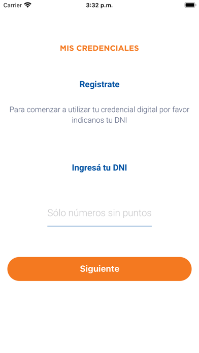 Credencial Digital Emergencias Screenshot