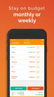 fudget: monthly budget planner iphone screenshot 3