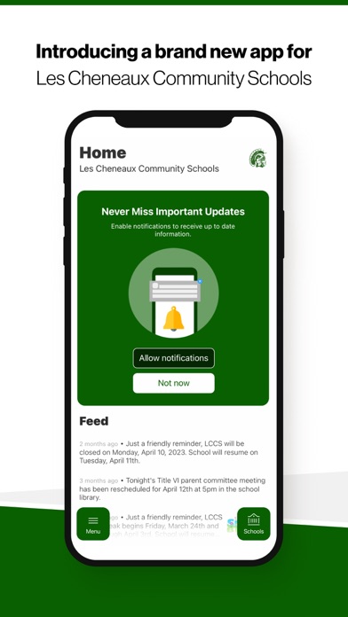Les Cheneaux Community Schools Screenshot